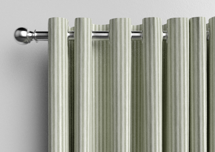 Emily Bond Oscar Stripe, Sage - Made to Measure Curtains - Image 12